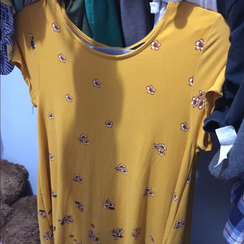 Yellow flower dress